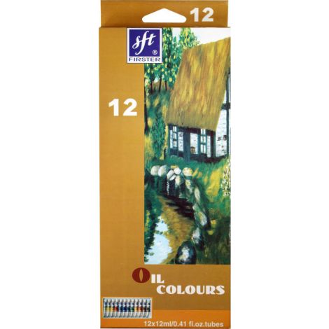 Farby olejne Titanum Firster, 12 koloróx x 12ml